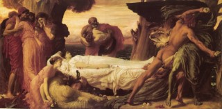 Frederick Leighton_1870_Hercules Wrestling with Death for the Body of Alcestis.jpg